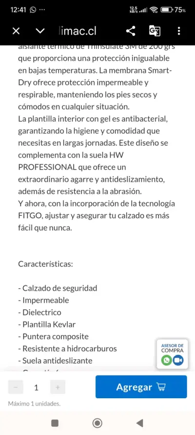 Zapatos de seguridad HW TERRAIN PRO N°42 - miniatura 4