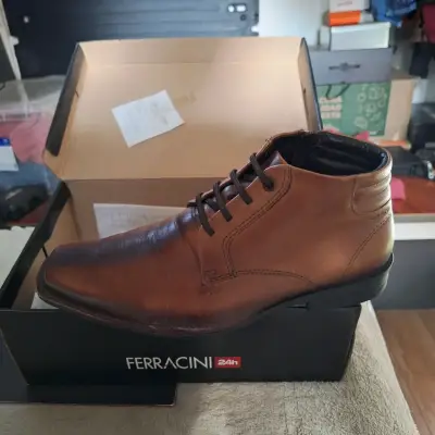 Zapatos de vestir marrón Ferracini - miniatura 1