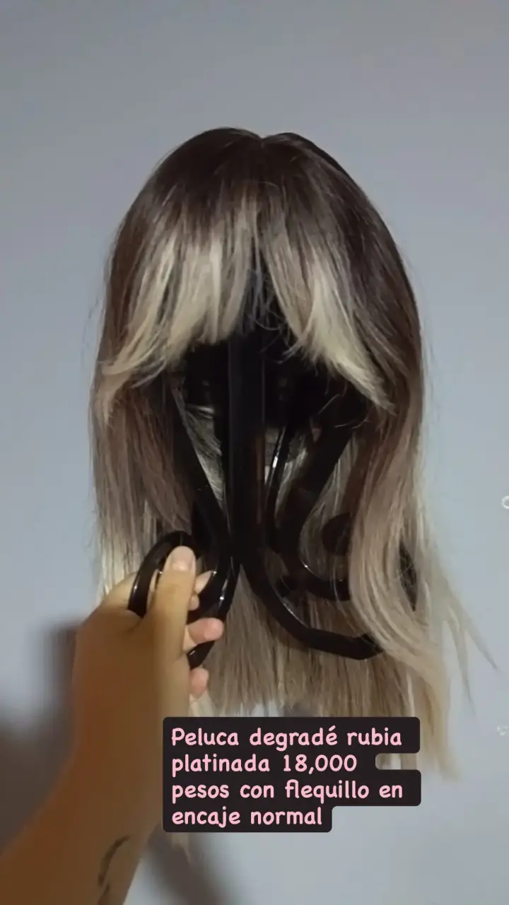 Peluca lace front rubio miel - 4