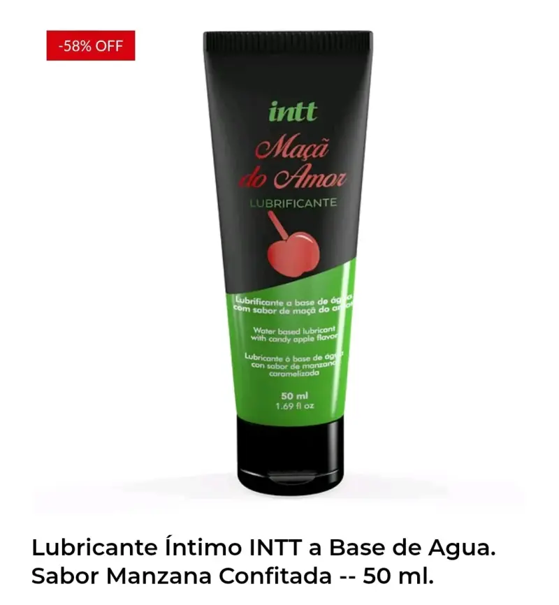 Lubricante Íntimo sabor Manzana