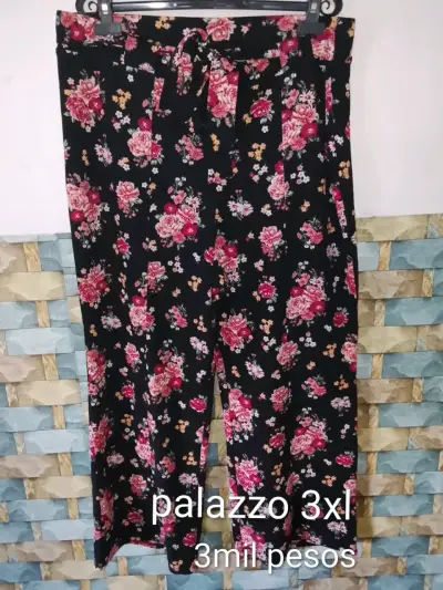 Pantalones palazzo floreados 3xl - miniatura 1