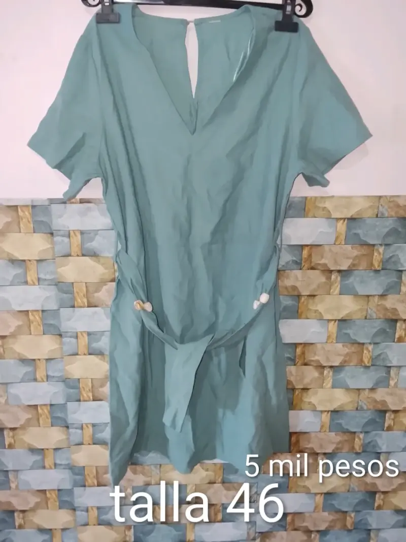 Vestido verde talla 46 - 1