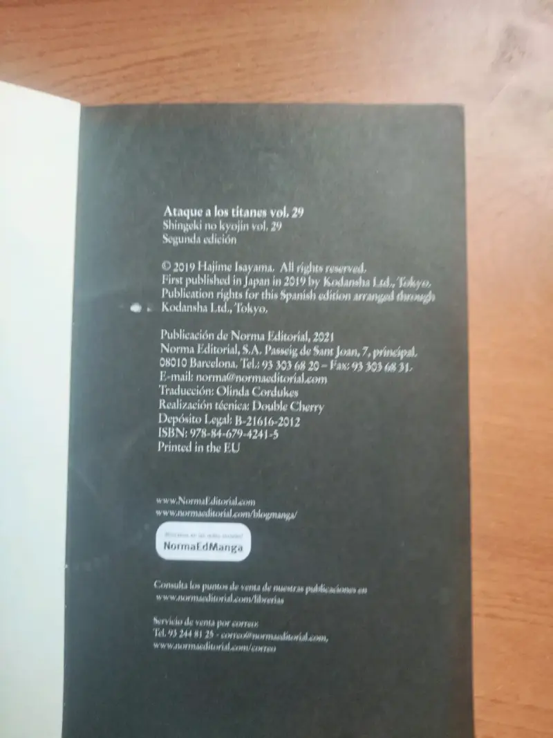 Manga Ataque a los Titanes 29 - 5