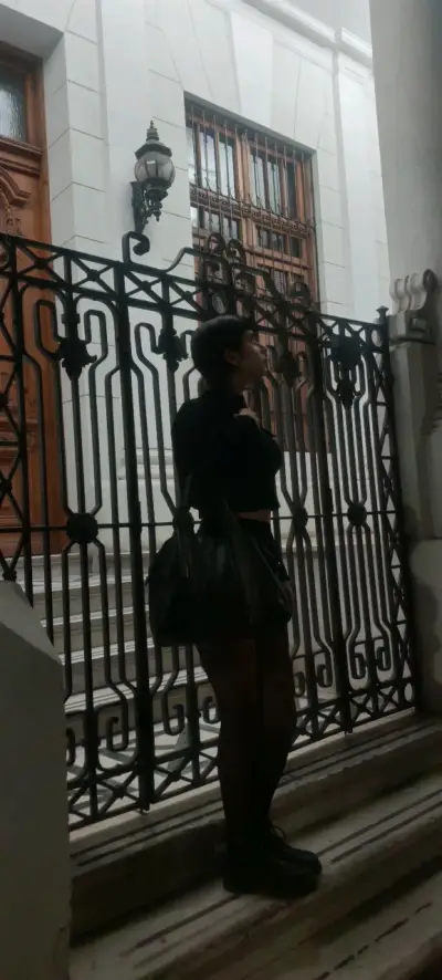 Bolso negro de eco cuero Italiano - miniatura 1