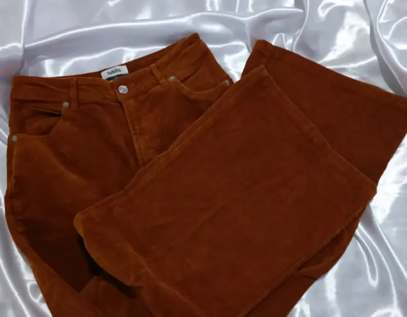 Pantalones Sybilla mujer corderoy marrón - 3