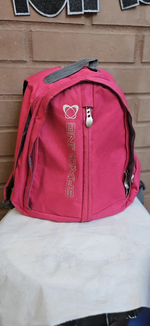 Mochila roja Saxoline mediana