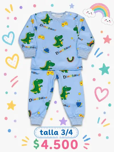 Pijama infantil de franela - miniatura 1