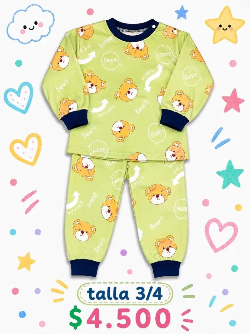 Pijama infantil de franela - 2