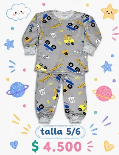 Pijama infantil de franela - miniatura 3