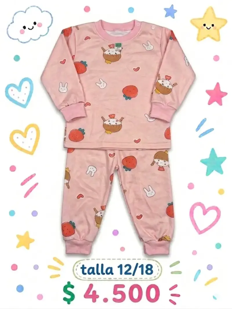 Pijama infantil de franela - 5