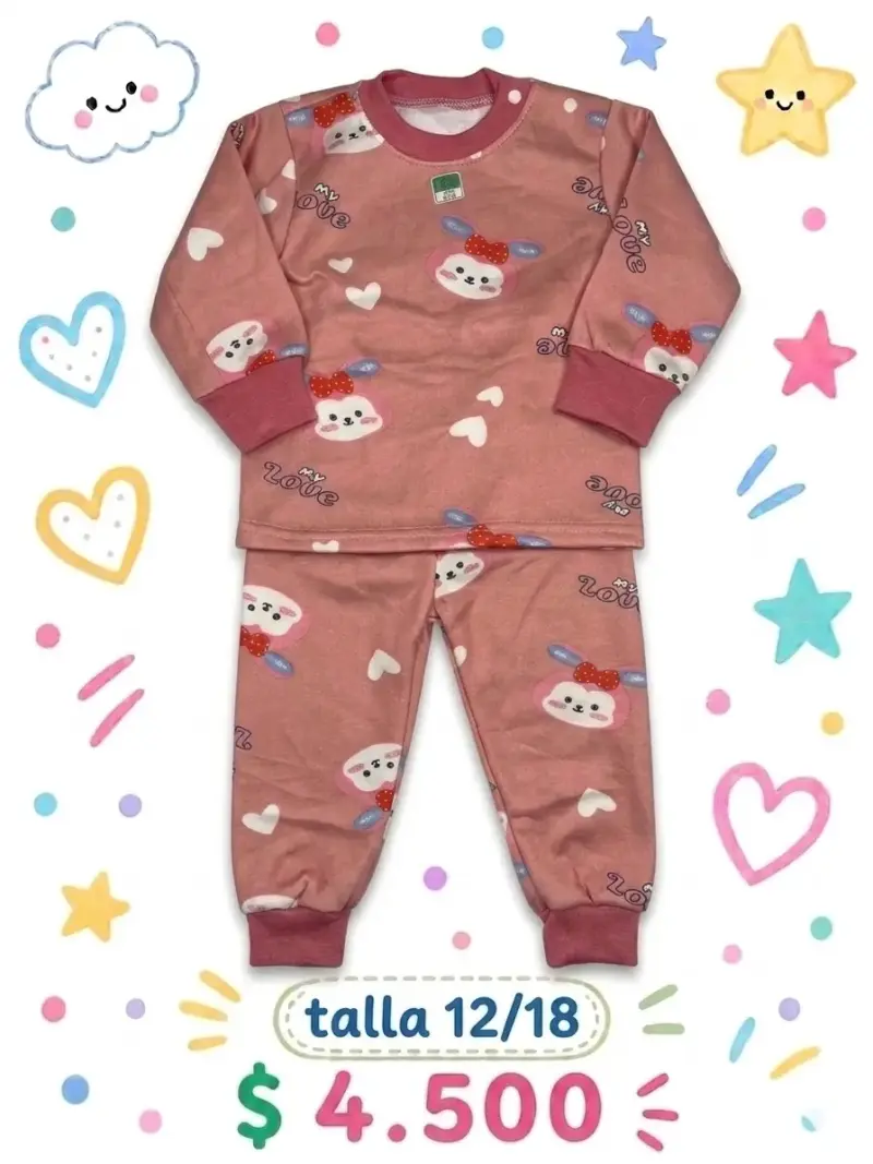 Pijama infantil de franela - 6