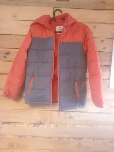 Chaqueta acolchada bicolor para niño - miniatura 1