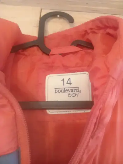 Chaqueta acolchada bicolor para niño - miniatura 2