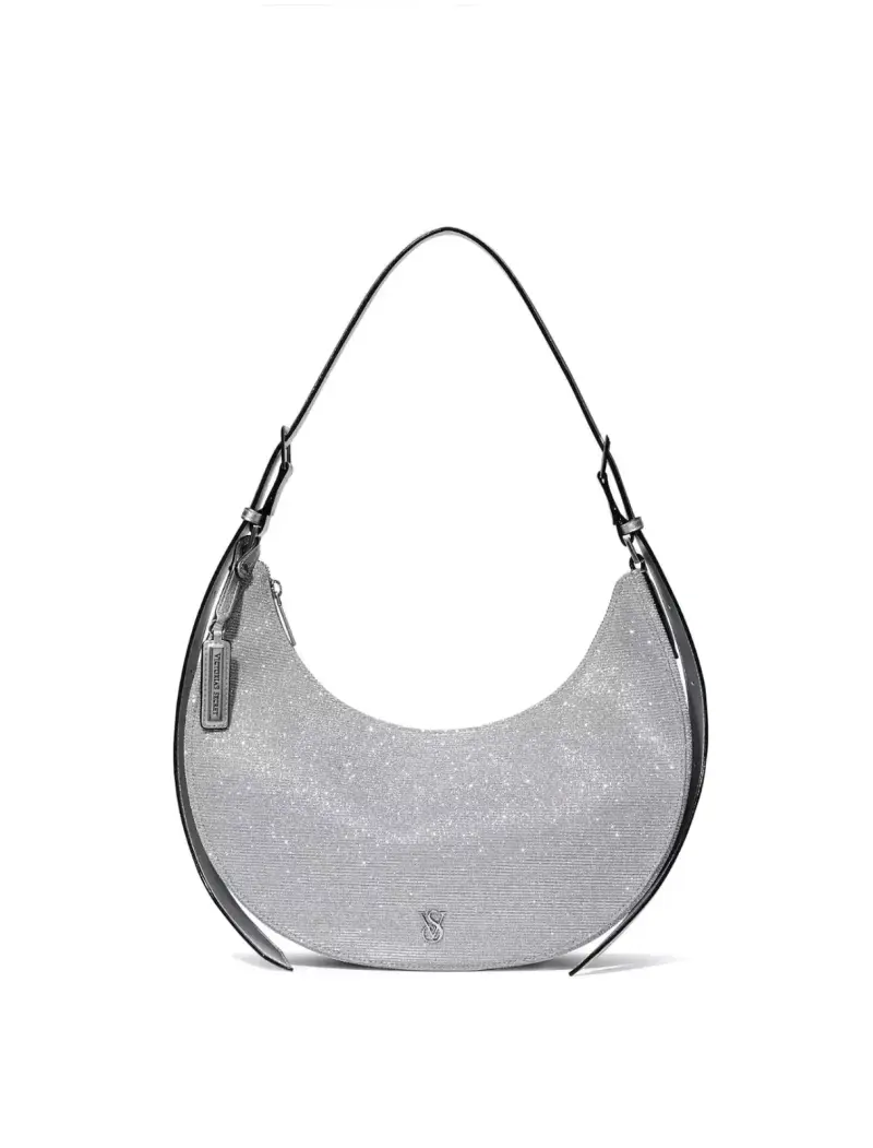 Cartera plateada brillosa - 1