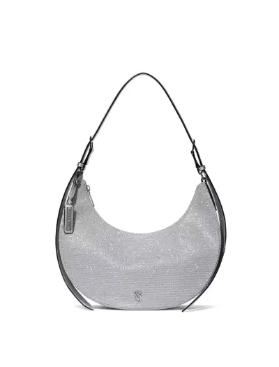Cartera plateada brillosa - miniatura 1