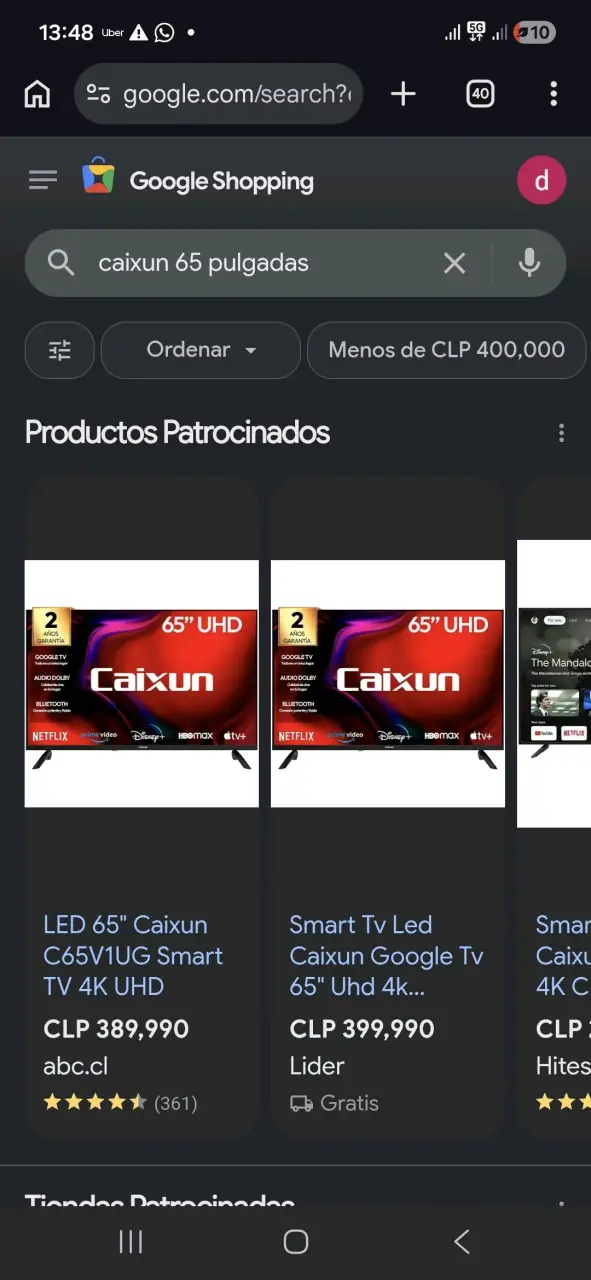 Smart Caixun Led 65" UHD 4K Android Google✨️ - 1