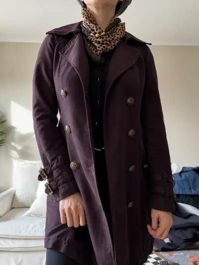 Chaqueta de gamuza café - miniatura 2