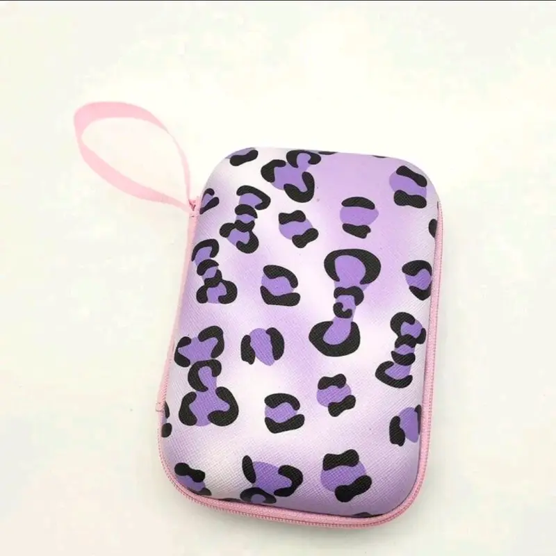 Estuche compacto estampado morado - 3
