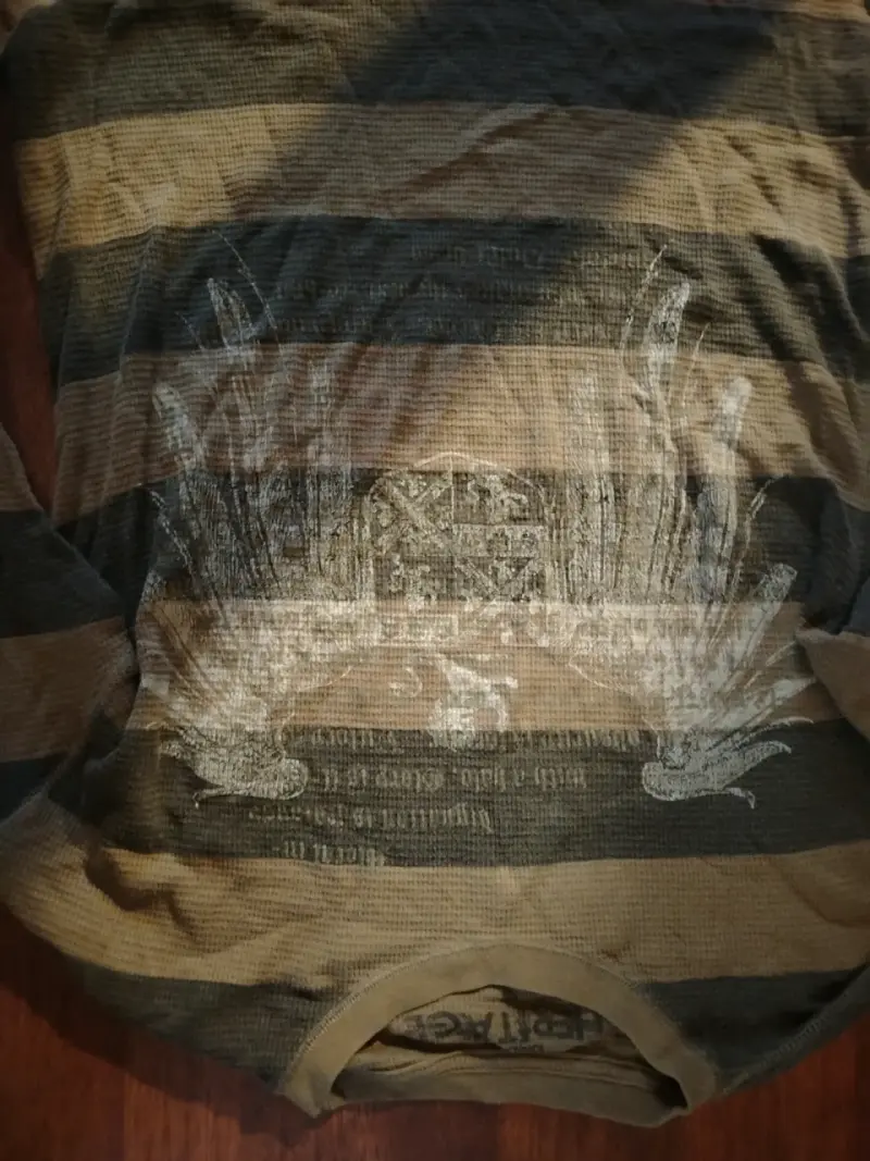 Sweater de rayas marrón y negro Y2K - 2