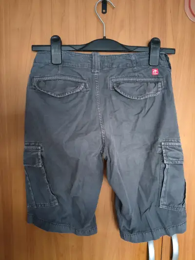 Bermuda cargo gris oscuro niño - miniatura 3
