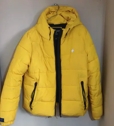 Chaqueta amarilla acolchada. SUPERDRY - miniatura 4