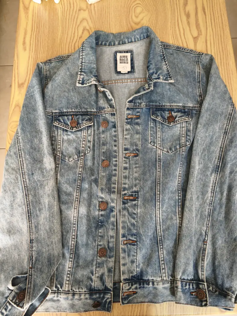 Chaqueta de mezclilla azul