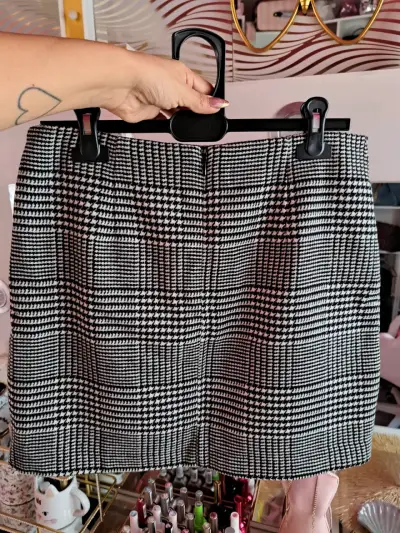 Falda corta de cuadros hym talla M - miniatura 3