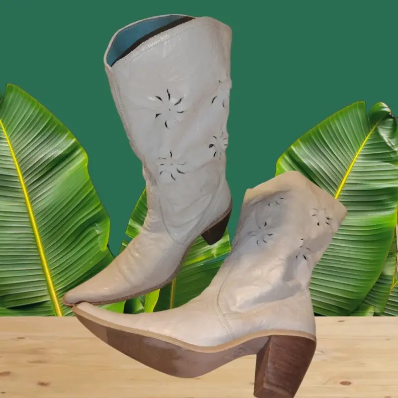 Botas vaqueras cuero - 4