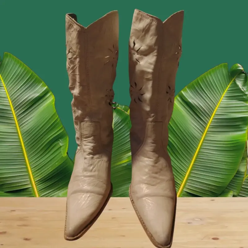 Botas vaqueras cuero - 5