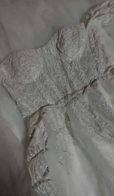 Vestido de novia encaje blanco - miniatura 3