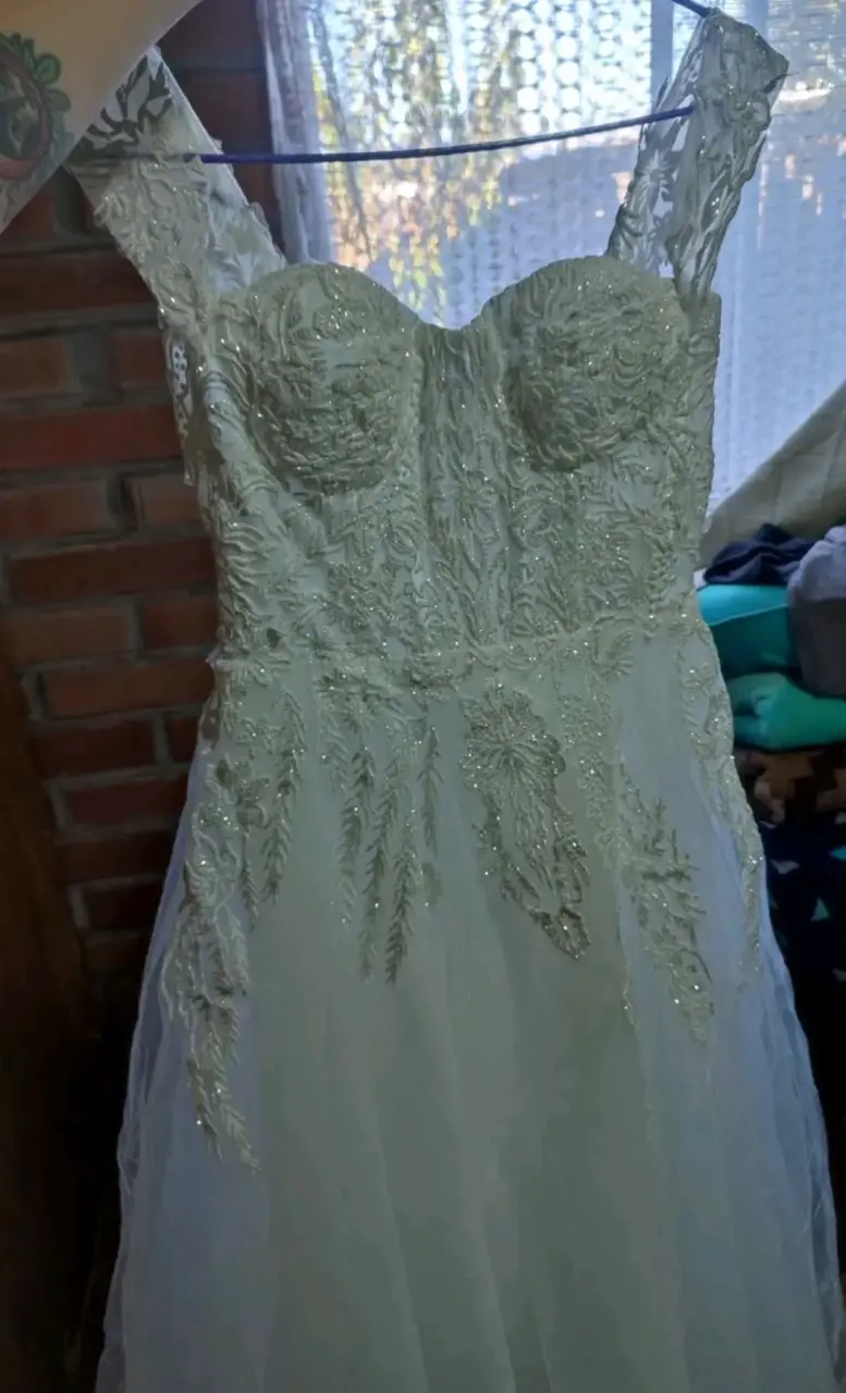 Vestido de novia encaje blanco - 5