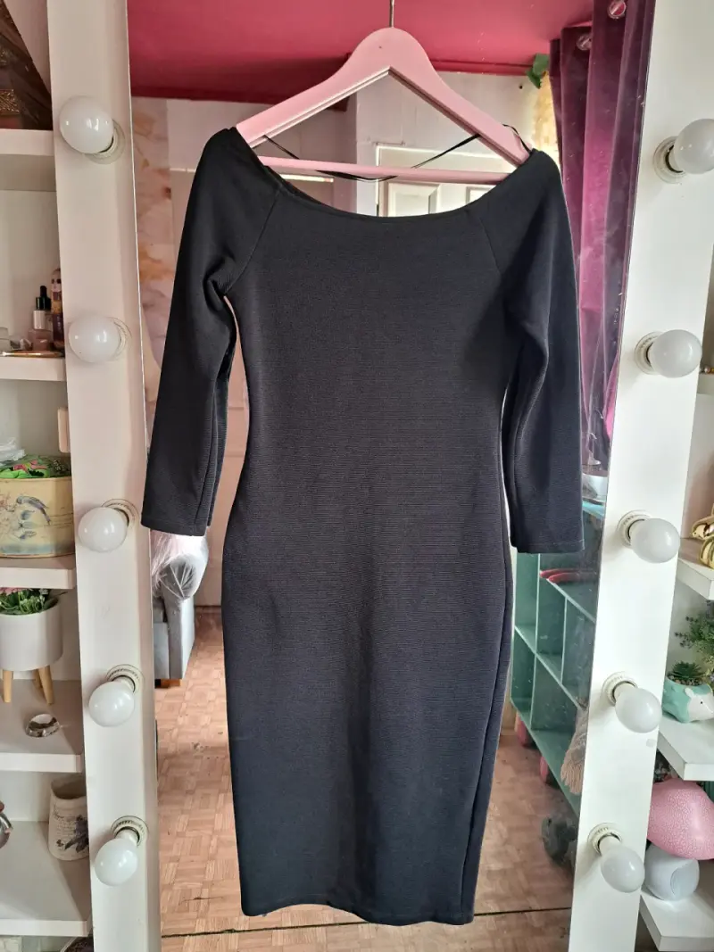 Vestido Zara negro elegante talla M
