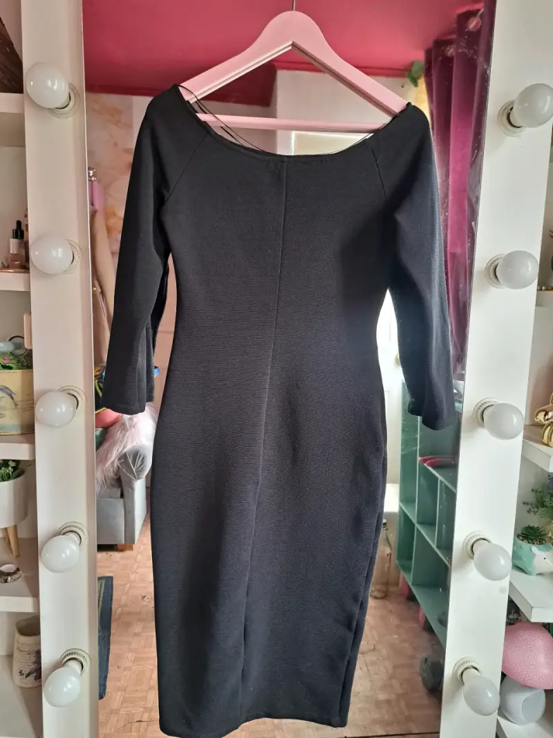 Vestido Zara negro elegante talla M - 4