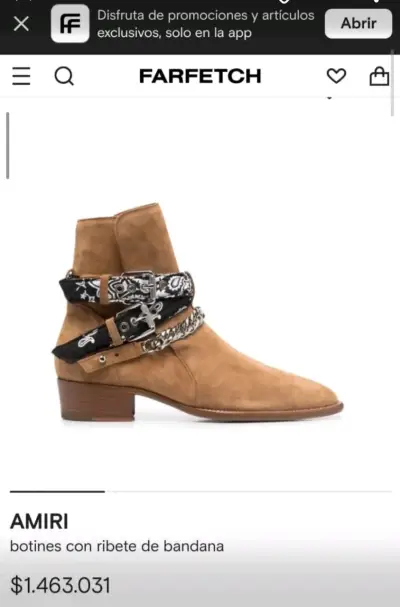 Botines con ribete de bandana - miniatura 1