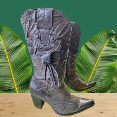 Botas vaqueras de cuero - miniatura 2