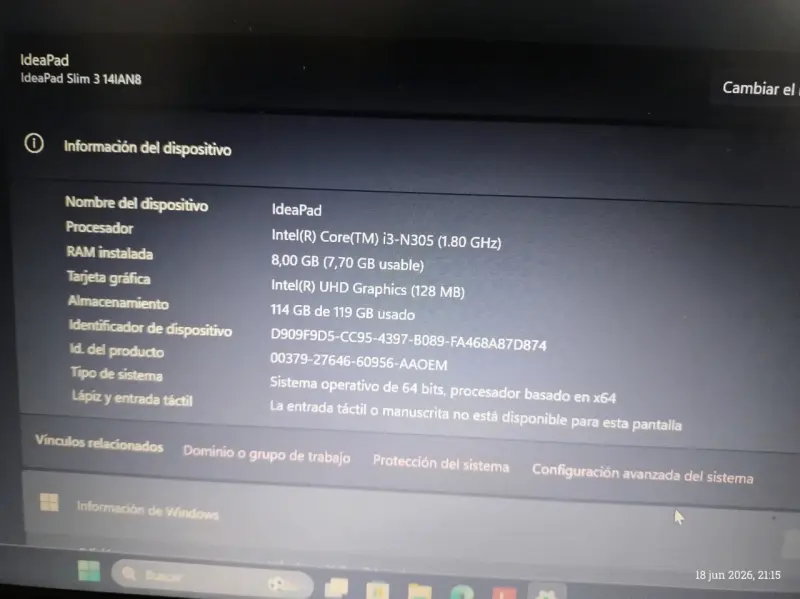 Notebook Lenovo Core i3 - 3