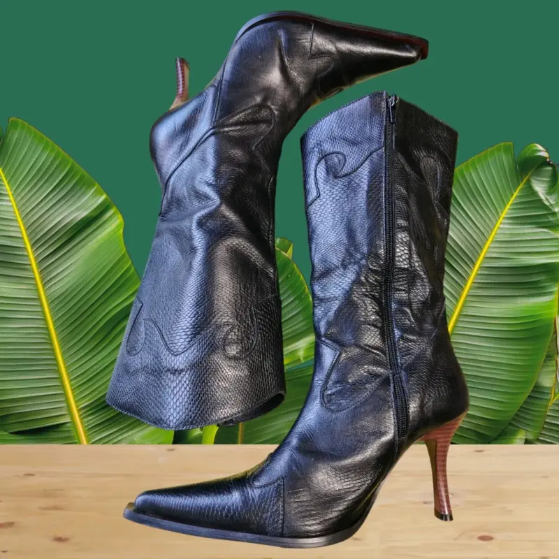 Botas negras de cuero - 3