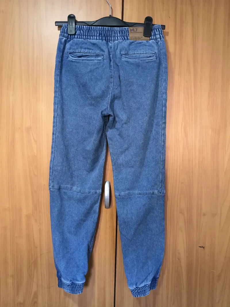 Pantalon niño jogger de mezclilla azul - 2