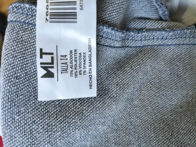 Pantalon niño jogger de mezclilla azul - 5