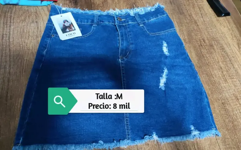 Falda denim nueva talla M