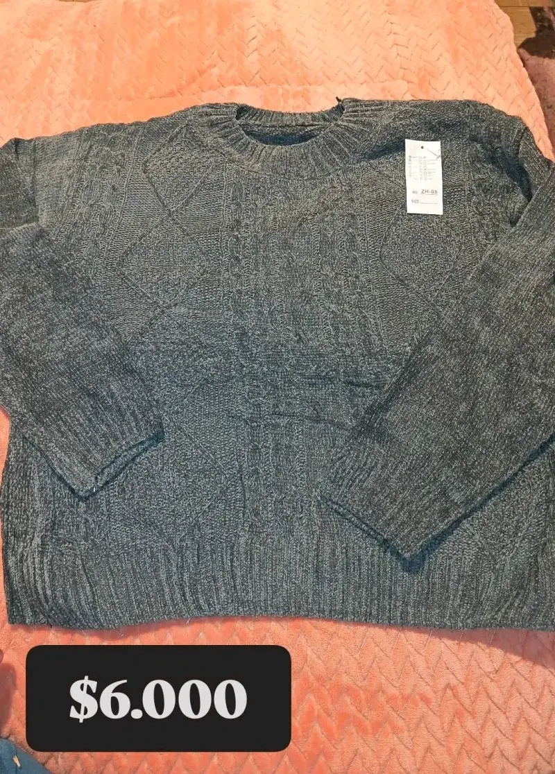 Sweater gris jaspeado nuevo