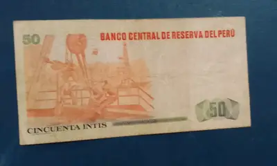 Billete Perú 50 intis 26 junio 1987 - miniatura 2