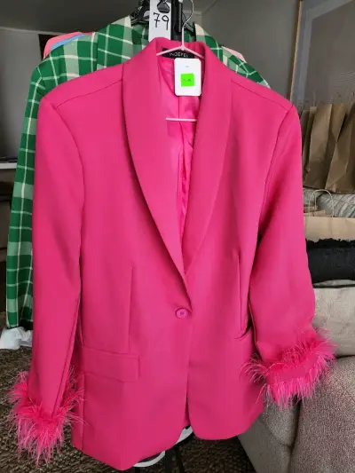 Blazer Italiano talla M fucsia Nuevo - miniatura 1