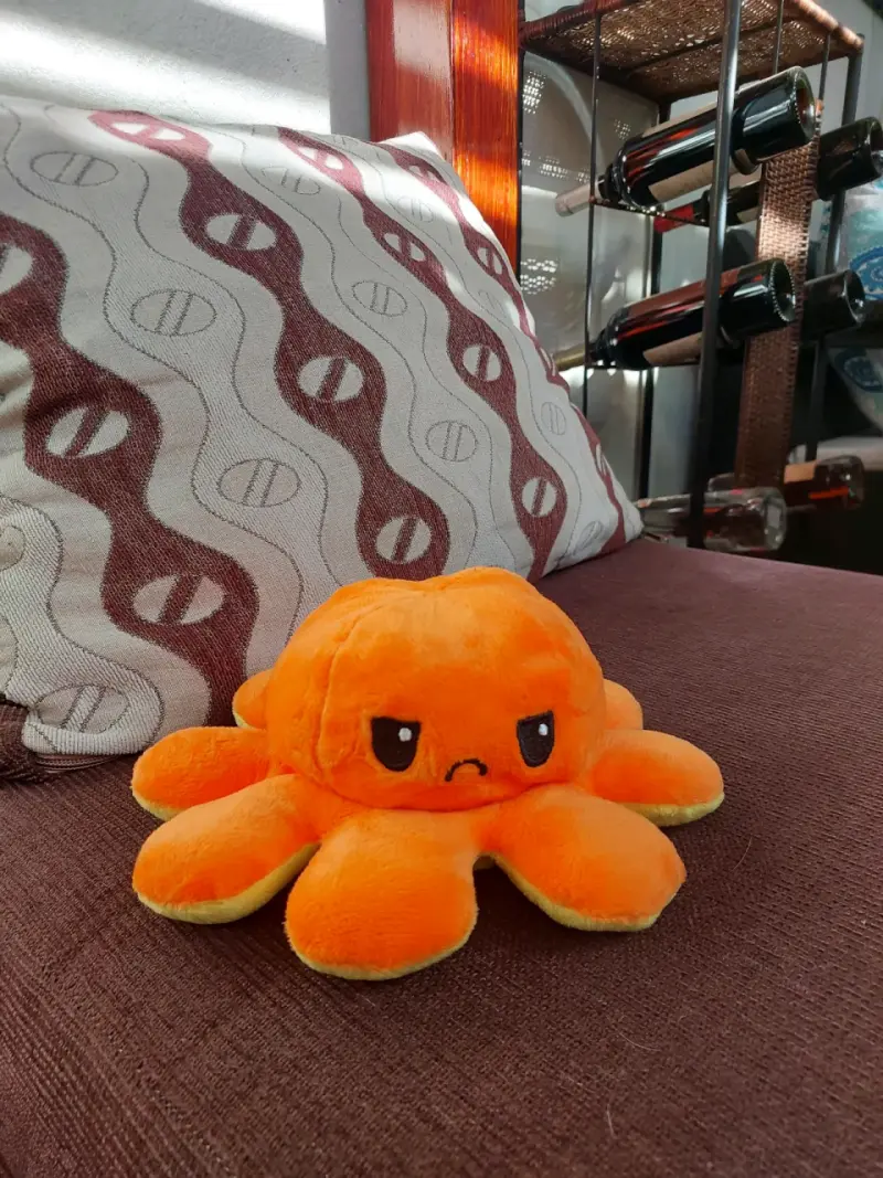 Pulpo de peluche reversible - 1