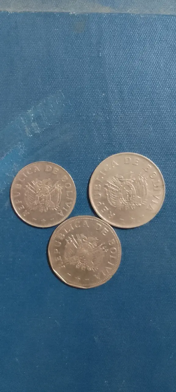Monedas Bolivia año 1991 - 2