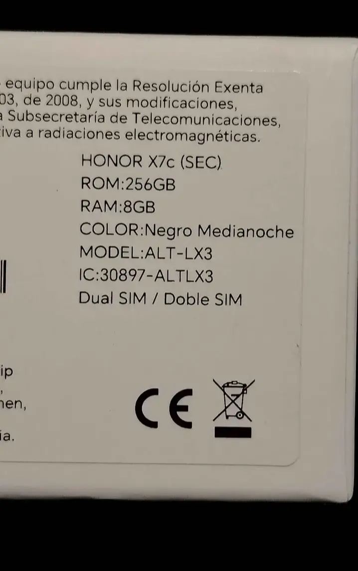 Celular Honor X7c - 3