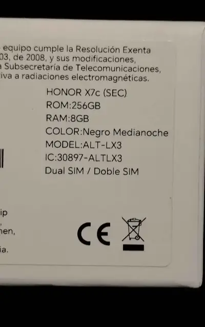 Celular Honor X7c - miniatura 3