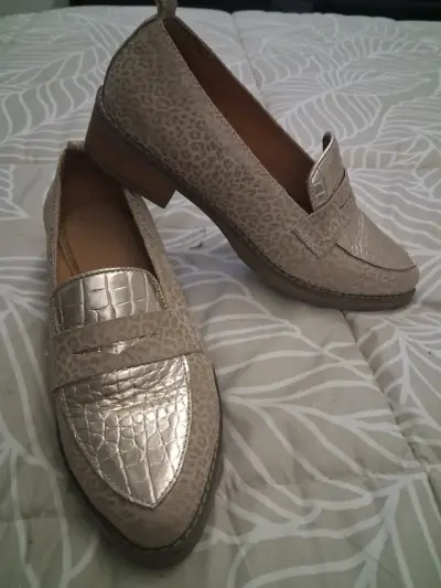Mocasin mujer cuero estilo formal - miniatura 4