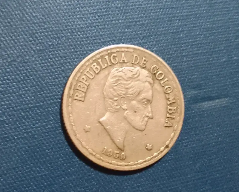Moneda de Colombia 20 centavos 1959 - 1