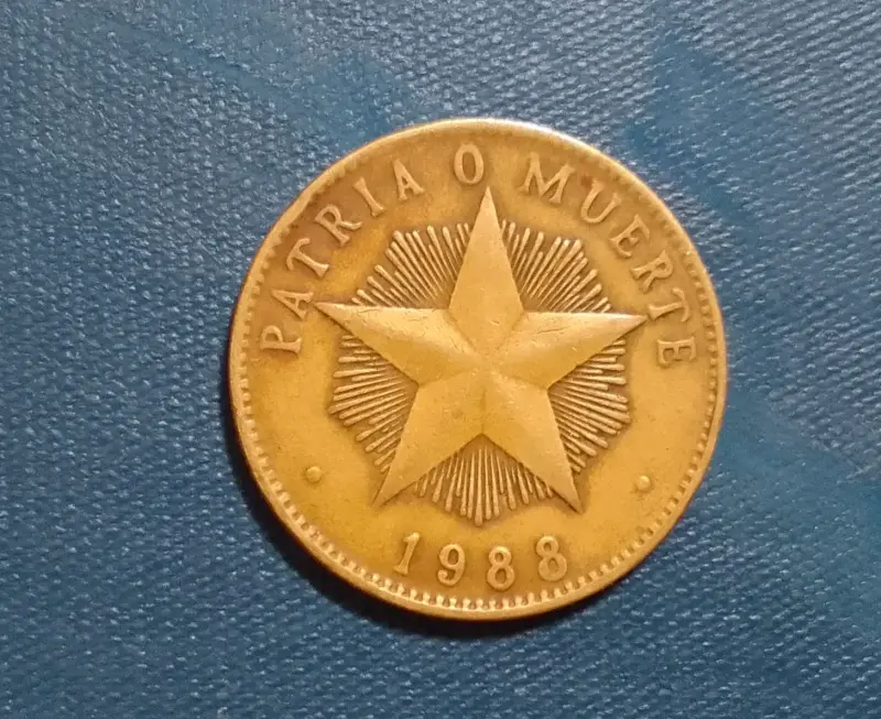 Moneda de Cuba 1 peso 1988 - 1